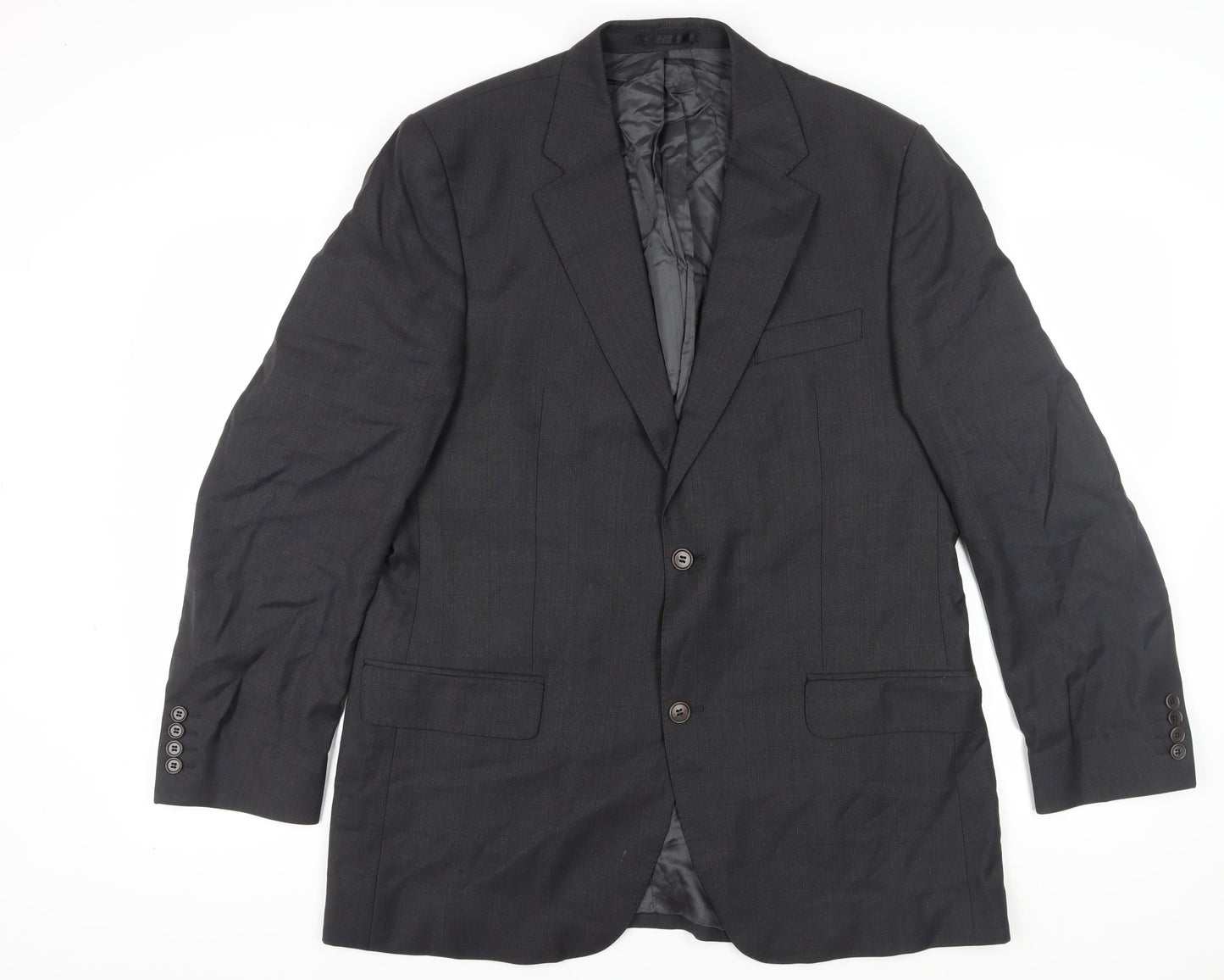 F.lli Cerruti Men's Black Wool Blazer 44 Long, Business