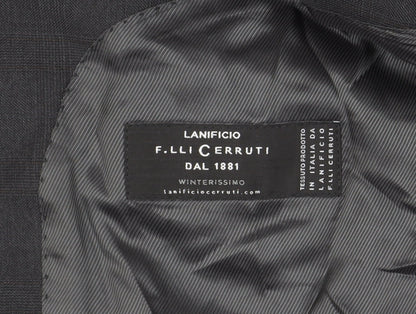 F.lli Cerruti Men's Black Wool Blazer 44 Long, Business