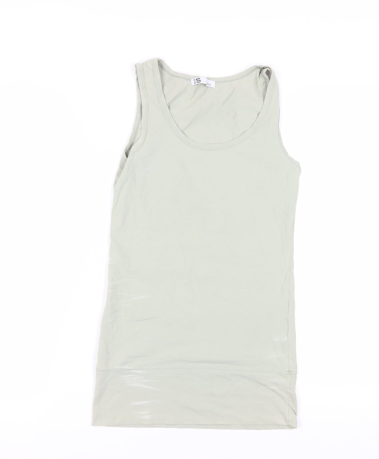 Womens UK Size S Bik Bok Beige Basic Tank