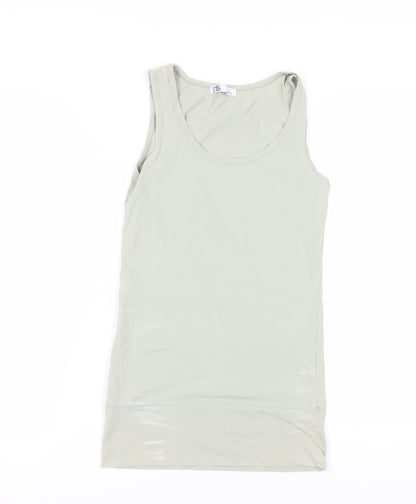 Womens UK Size S Bik Bok Beige Basic Tank