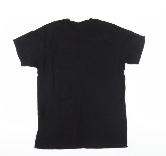 B&C Collection Men's Black Graphic T-Shirt M