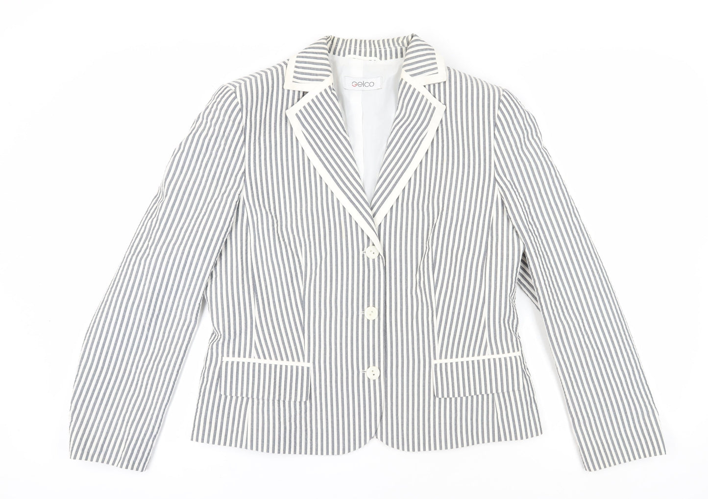 Womens UK Size 16 Gelco Regular Grey Blazer