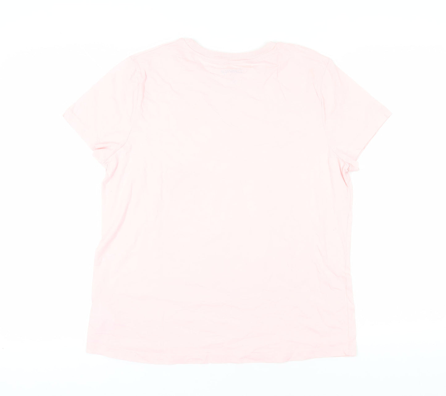 Womens UK Size M Disney Pink Basic T-Shirt
