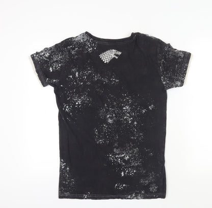 Mens UK Size S Game Of Thrones Black  T-Shirt