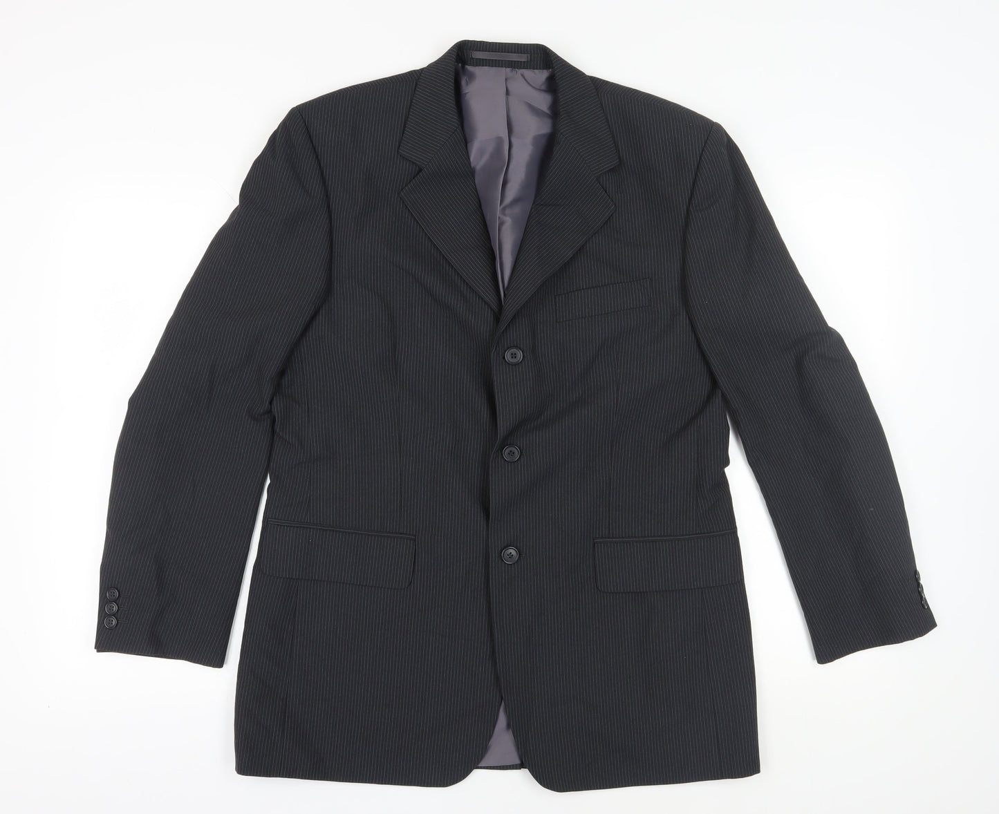 Mens UK Size 40 Genesis Regular Black Suit Jacket