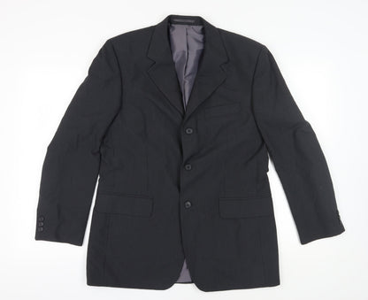 Mens UK Size 40 Genesis Regular Black Suit Jacket