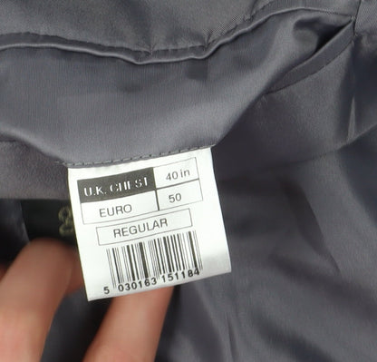Mens UK Size 40 Genesis Regular Black Suit Jacket