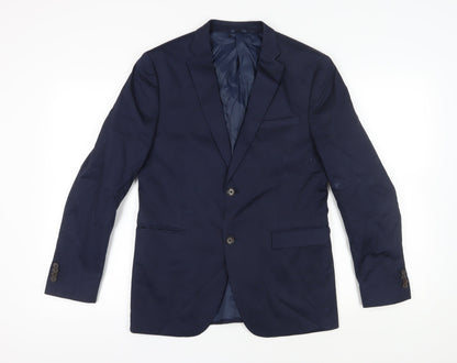 Esprit Unisex Blue Suit Jacket, Size 40 Regular Blazer