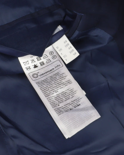 Esprit Unisex Blue Suit Jacket, Size 40 Regular Blazer