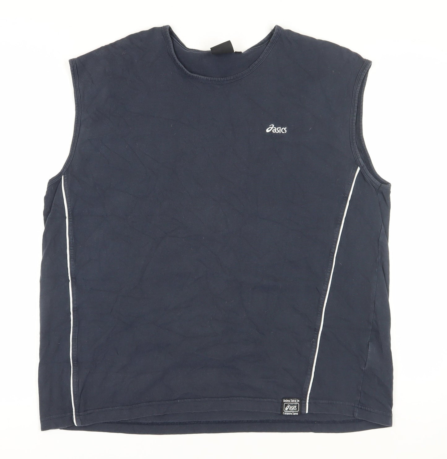 Mens UK Size 2XL ASICS Blue  T-Shirt