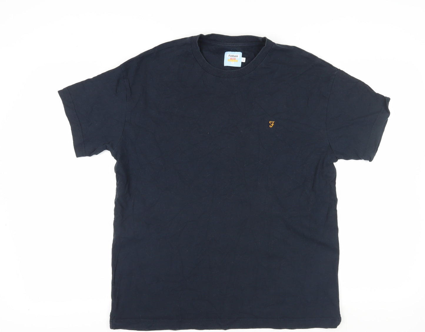 Mens UK Size L Farah Black  T-Shirt