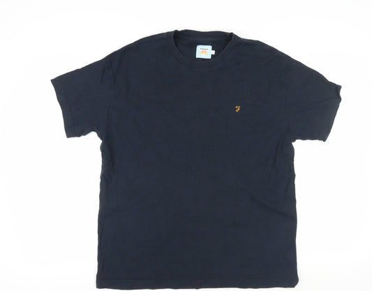 Mens UK Size L Farah Black  T-Shirt