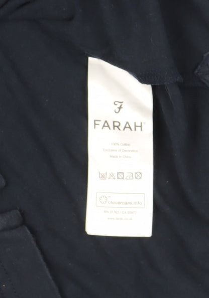 Mens UK Size L Farah Black  T-Shirt