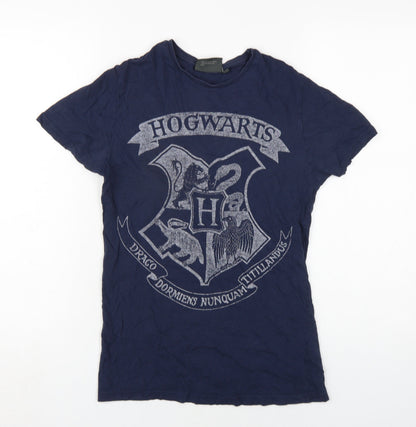 Mens UK Size XS Harry Potter Blue  T-Shirt