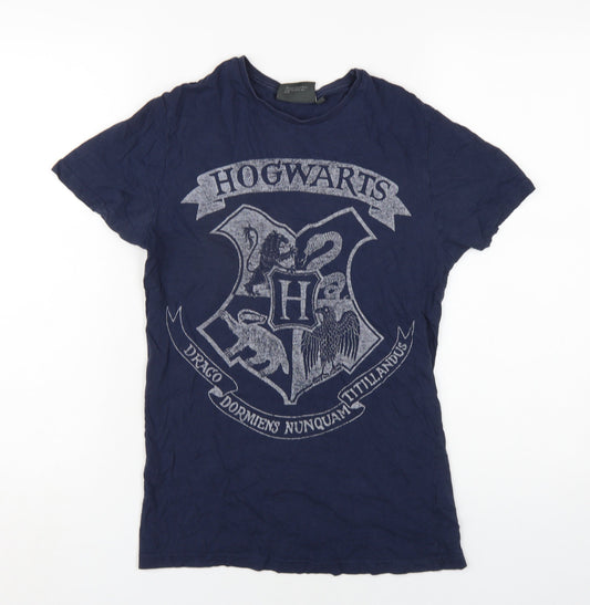 Mens UK Size XS Harry Potter Blue  T-Shirt
