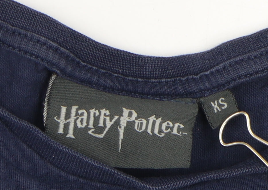 Mens UK Size XS Harry Potter Blue  T-Shirt