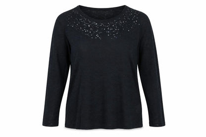 Womens UK Size 16 Golddigga Black Basic T-Shirt