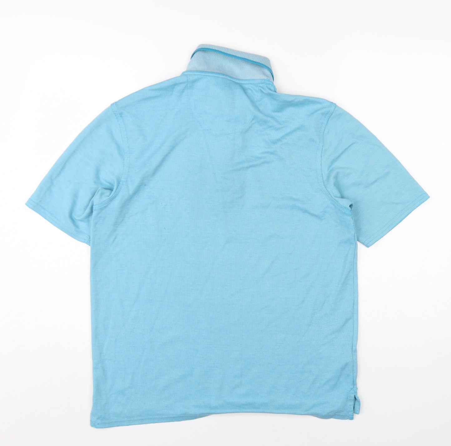 Marks and Spencer Men's Blue Polo Size S