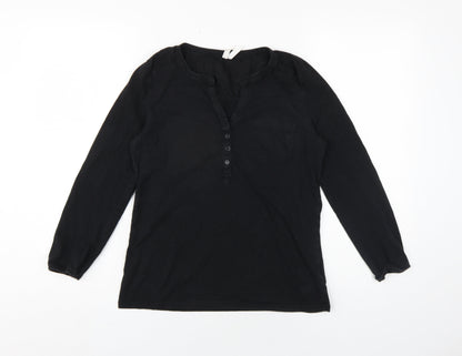 Womens UK Size L DeFacto Black Basic Blouse