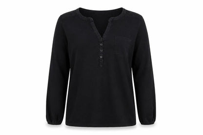 Womens UK Size L DeFacto Black Basic Blouse