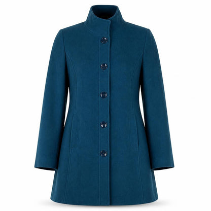 Womens UK Size 10 Eastex Blue Overcoat