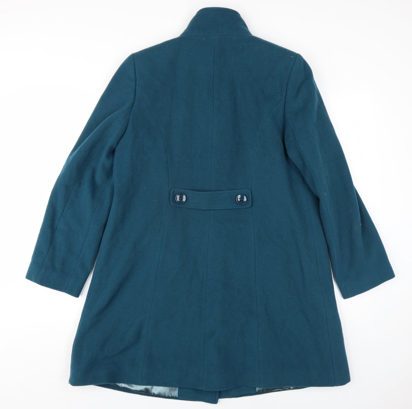 Womens UK Size 10 Eastex Blue Overcoat