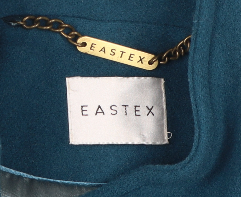 Womens UK Size 10 Eastex Blue Overcoat