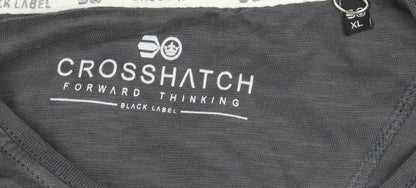 Mens UK Size XL Crosshatch Grey  T-Shirt