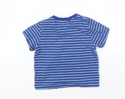 Firetrap Boys Blue Striped T-Shirt, Size 12-18 Months