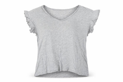 Womens UK Size 12 MNG Grey Basic T-Shirt