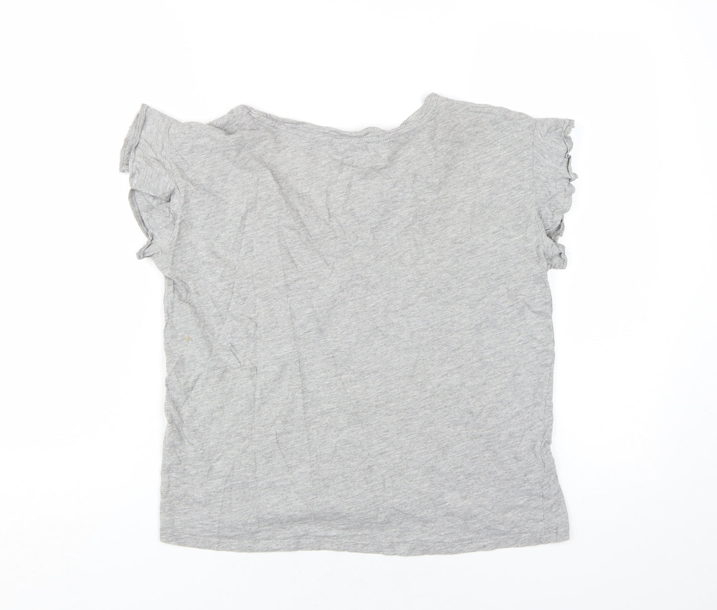 Womens UK Size 12 MNG Grey Basic T-Shirt