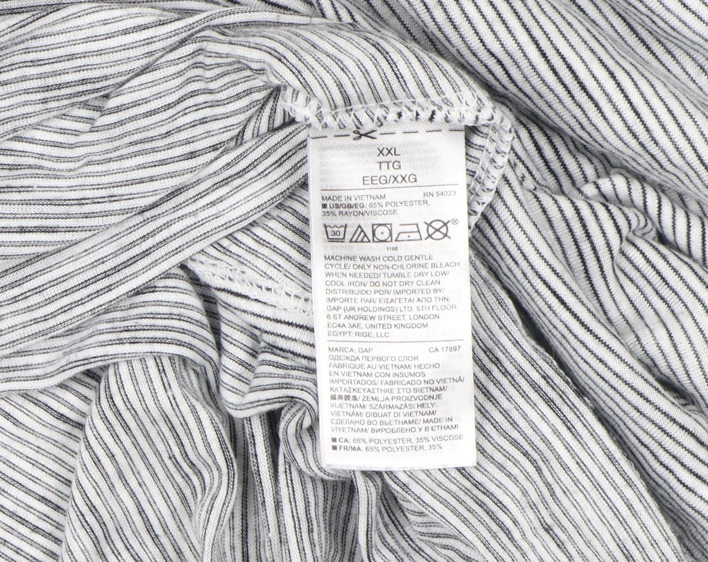 Womens UK Size XL Gap Grey Basic Tank