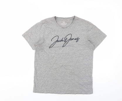 Jack & Jones Boys Grey Logo T-Shirt, Size 14 Years