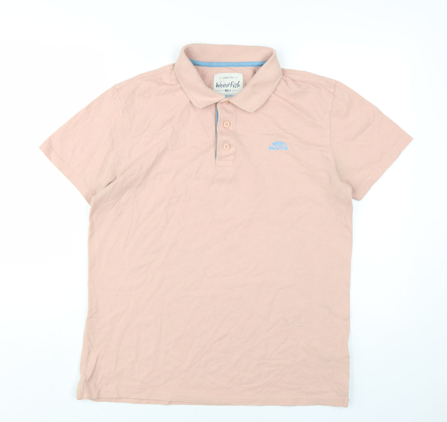 Weird Fish Men's Beige M Polo Shirt
