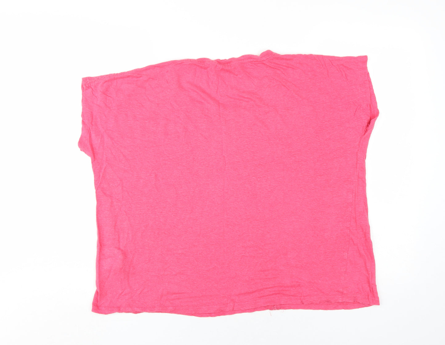 Womens UK Size 2XL Woolovers Pink Basic T-Shirt