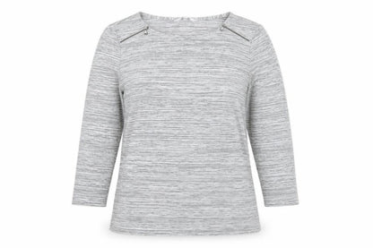 Womens UK Size 14 Jasper Conran Grey Basic T-Shirt