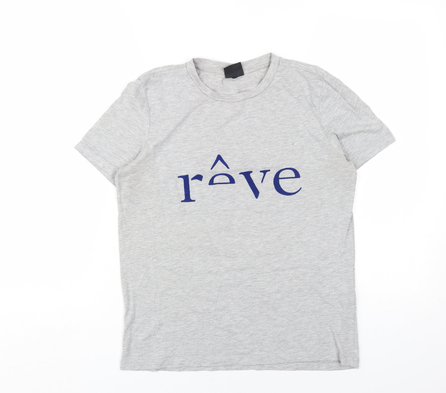 Womens UK Size S Selected Femme Grey Basic T-Shirt