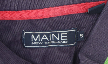 Maine New England Men's Multicoloured Striped Polo Size S