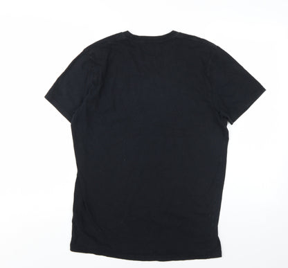 Mens UK Size M Hollister Black  T-Shirt