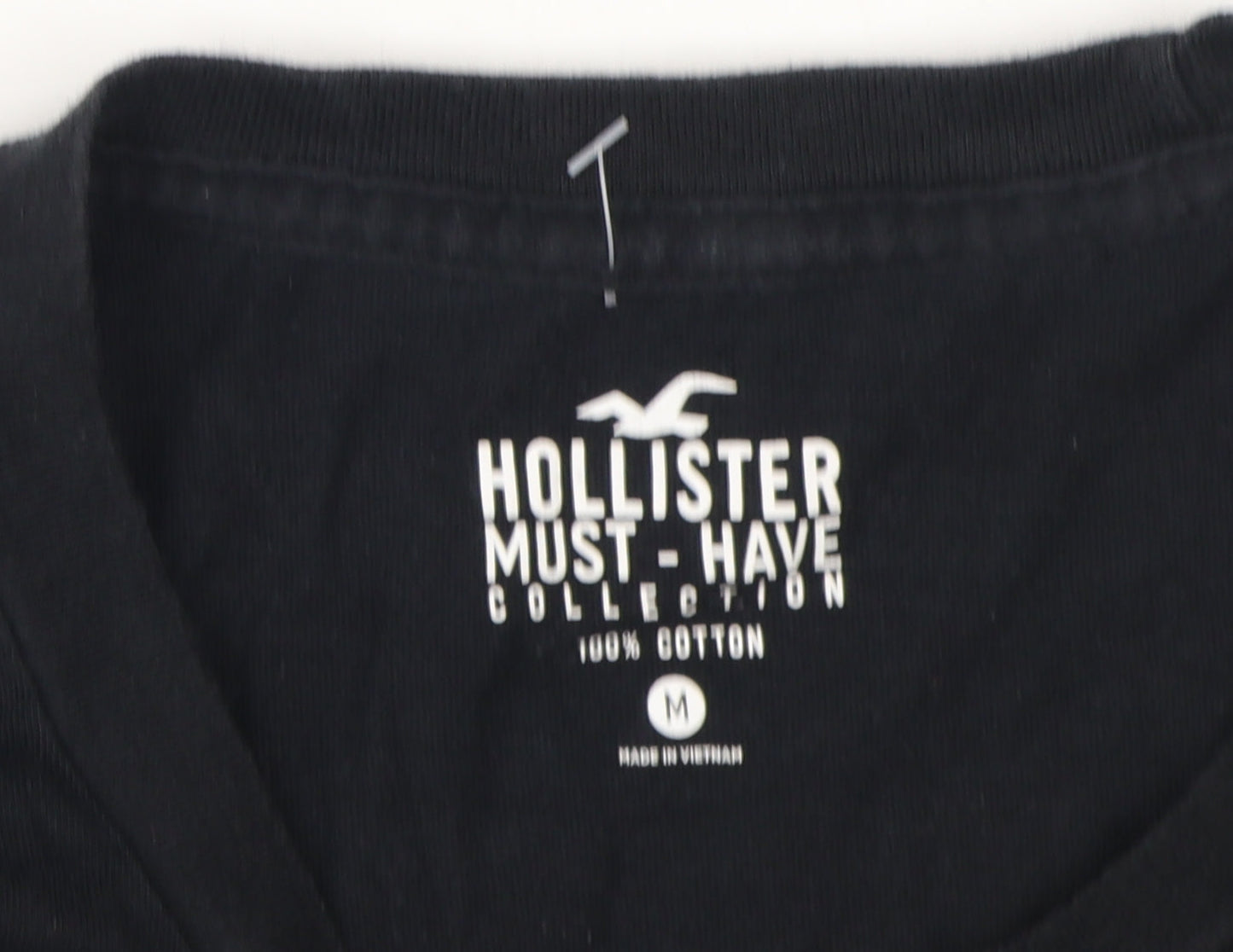 Mens UK Size M Hollister Black  T-Shirt
