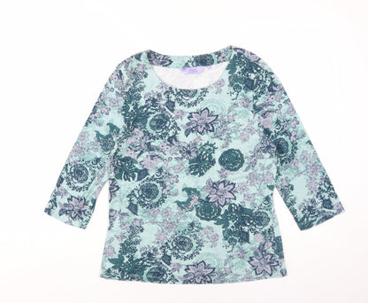 Womens UK Size 12 Honor Millburn Multicoloured Jersey Blouse