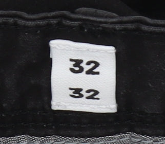 Jack & Jones Men's Black Trousers, 32 Waist, Straight Fit