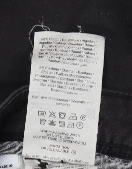 Jack & Jones Men's Black Trousers, 32 Waist, Straight Fit