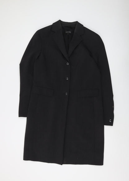 Claudia Sträter Women's Black Long Overcoat Size 12