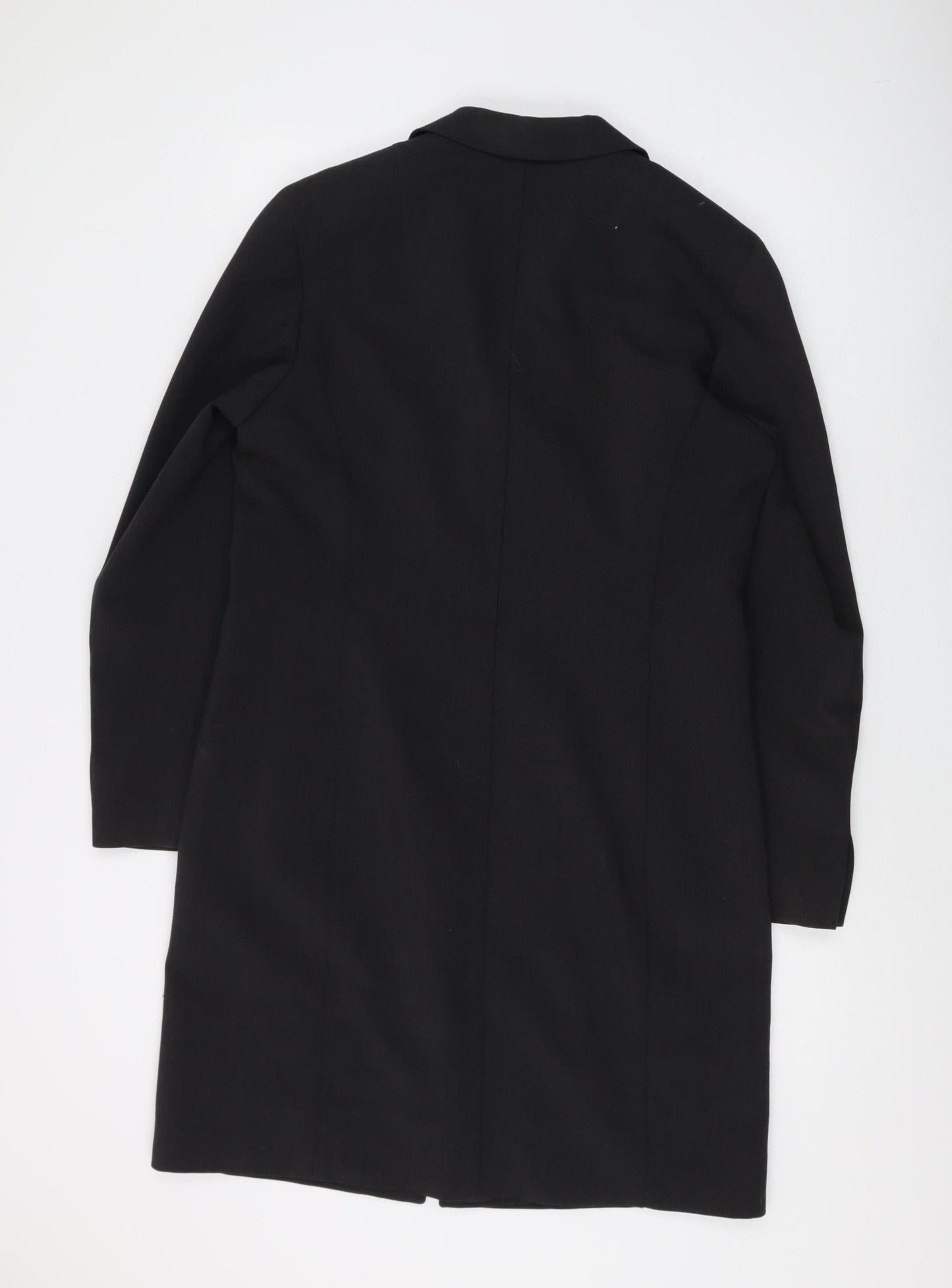 Claudia Sträter Women's Black Long Overcoat Size 12