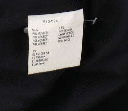 Claudia Sträter Women's Black Long Overcoat Size 12
