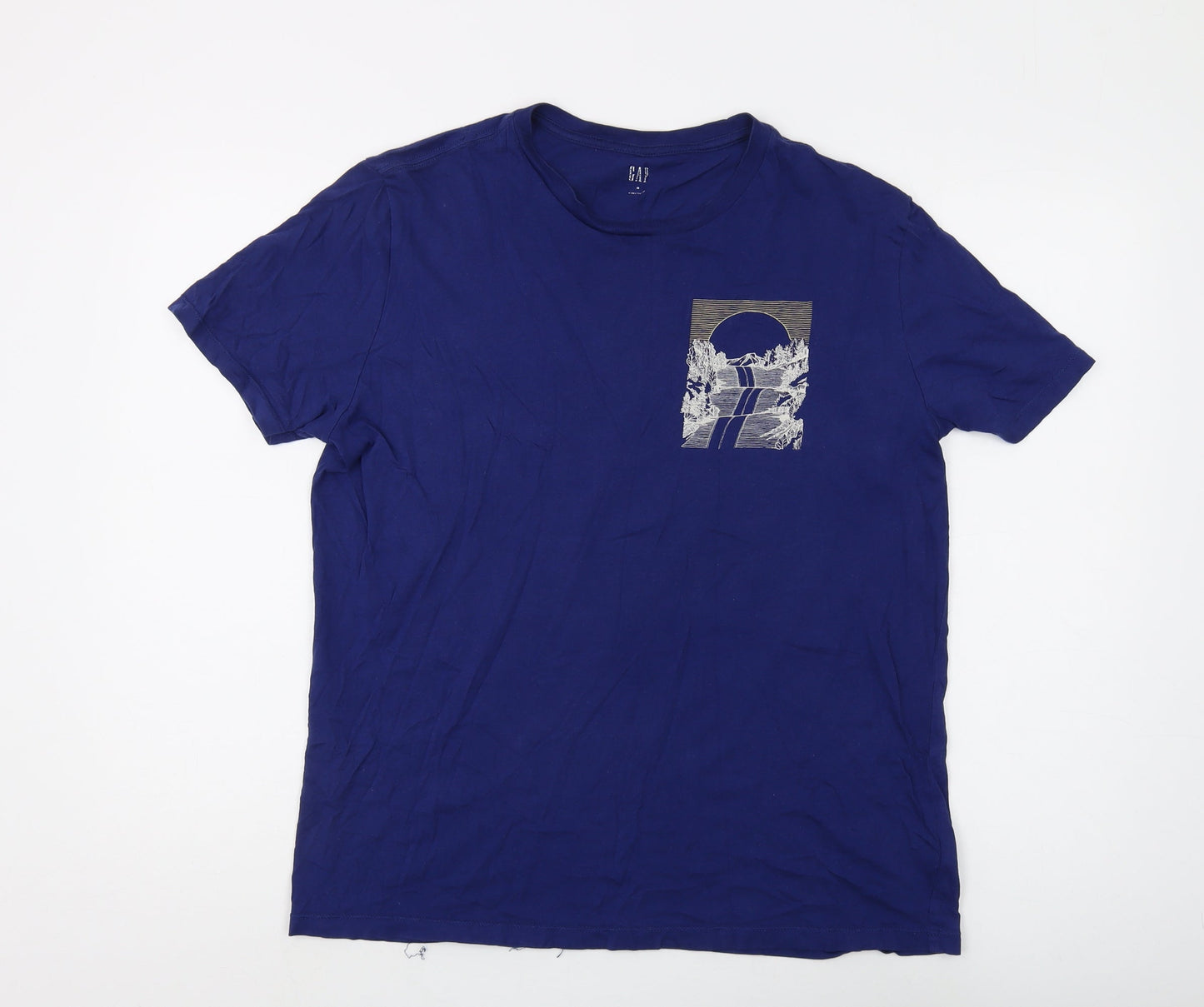 Mens UK Size M Gap Blue  T-Shirt