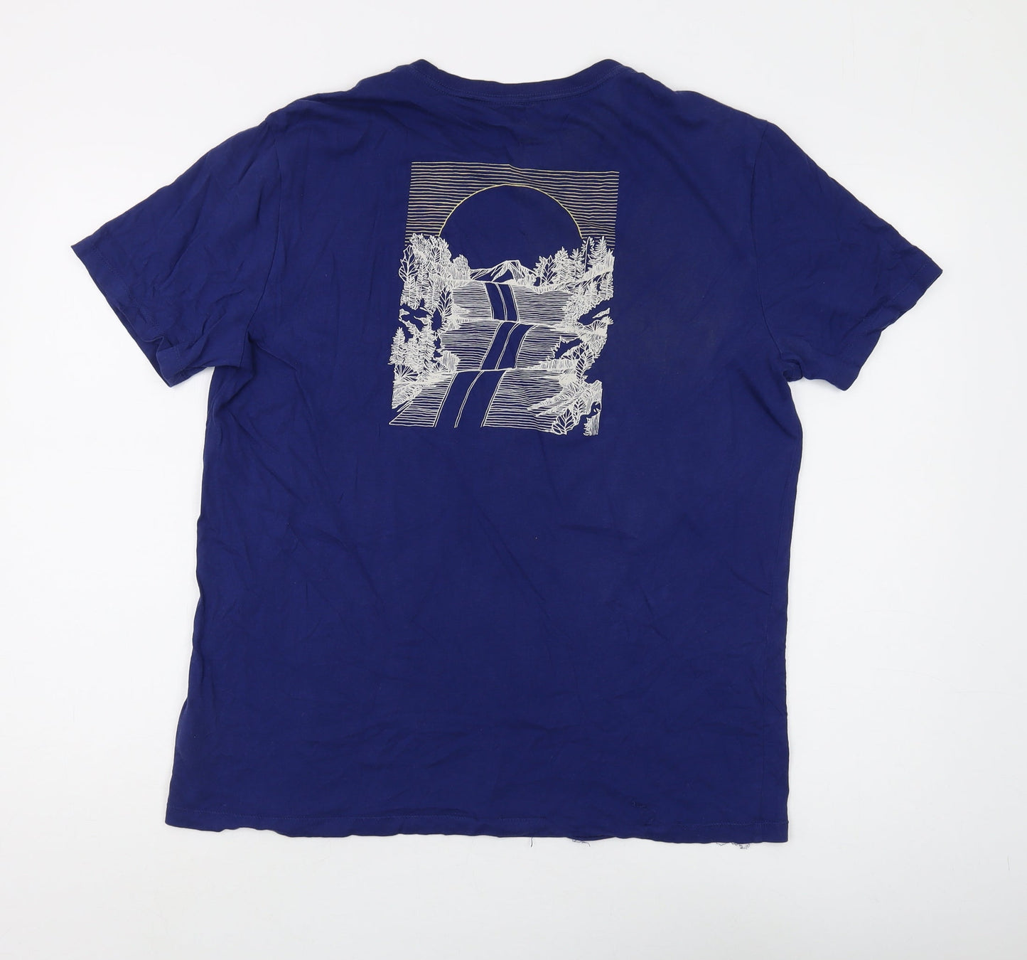 Mens UK Size M Gap Blue  T-Shirt