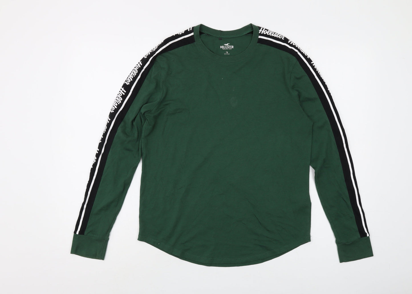 Womens UK Size XS Hollister Green Basic T-Shirt