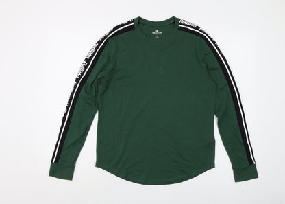 Womens UK Size XS Hollister Green Basic T-Shirt